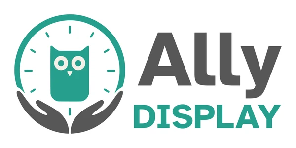 Logo Ally Display sur fond blanc