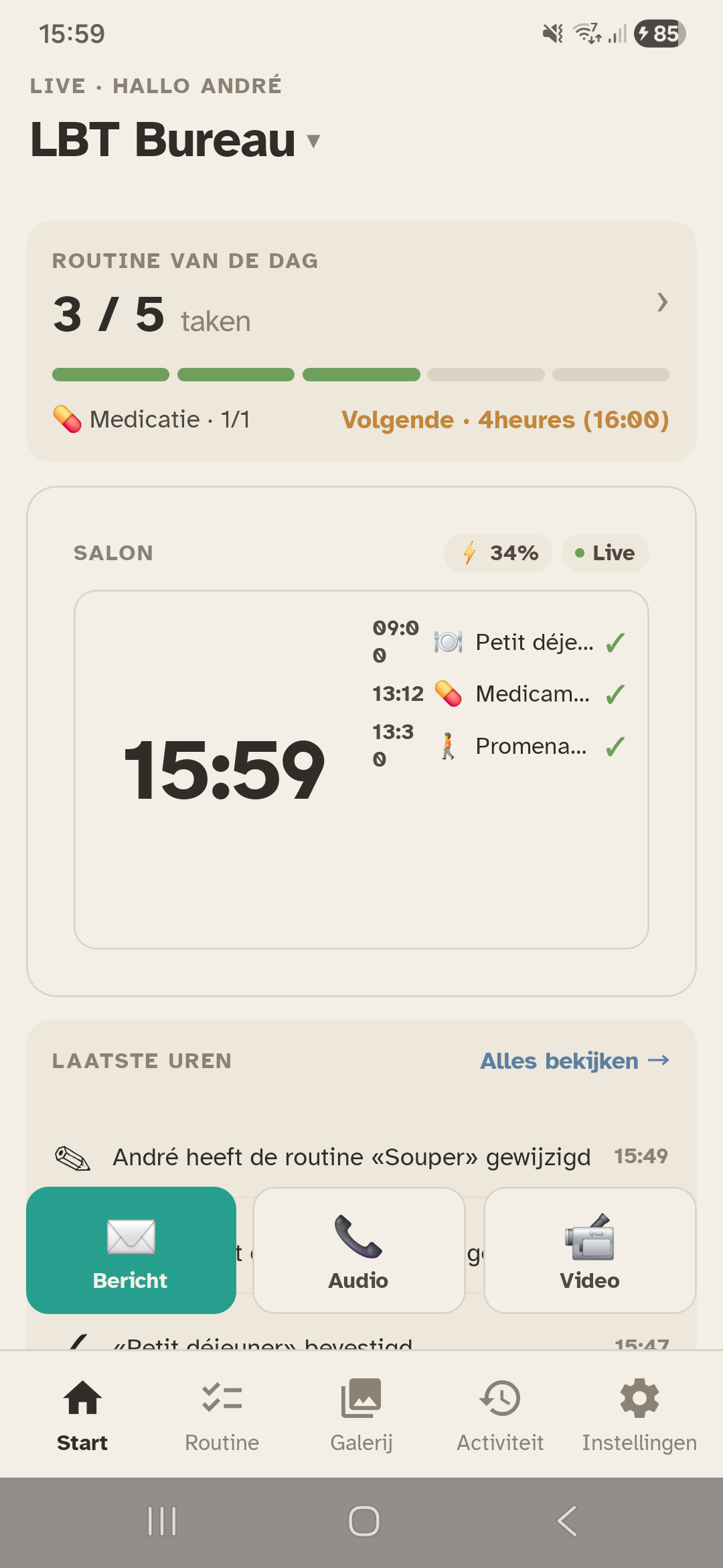 Tableau de bord