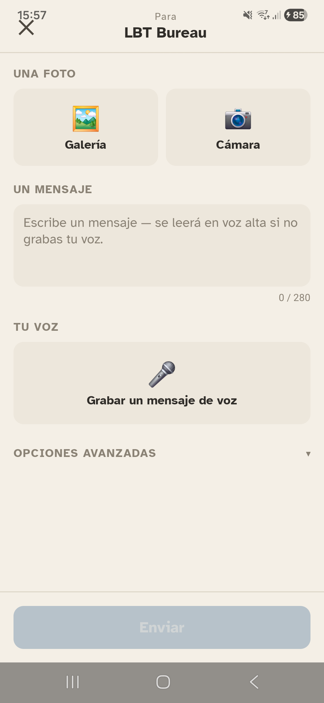 Envoyer un message
