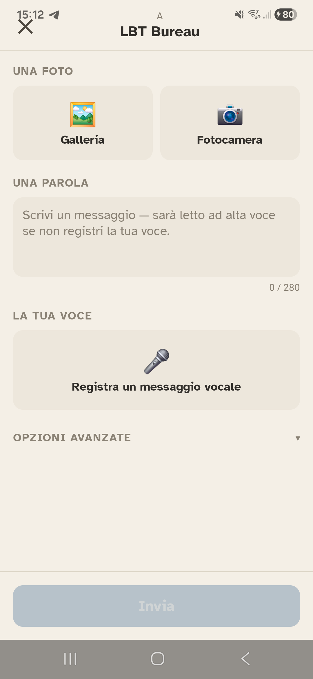 Envoyer un message